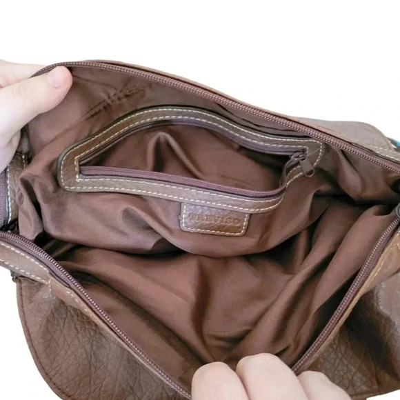 Treviso Multicolored Geometric Slouch Purse - Picture 6 of 8